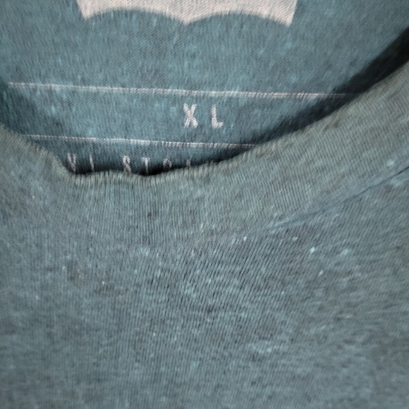 LEVI'S Khaki Green Short Sleeve Tee XL - Picture 2 of 2